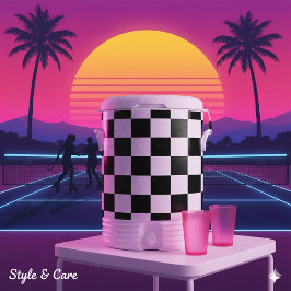 Termo Modern Black and Classic White Box Pattern