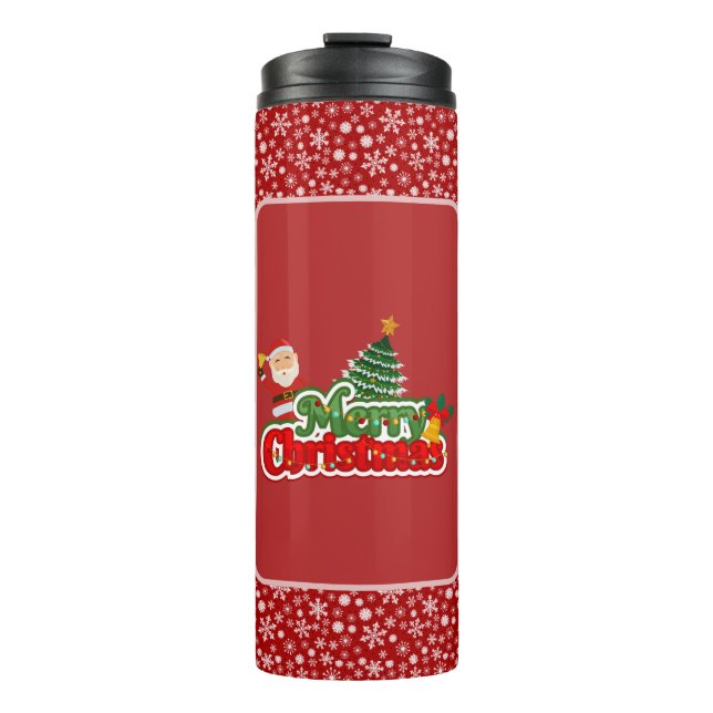 Termo Modern Christmas Tree Painting Colorful (Anverso)