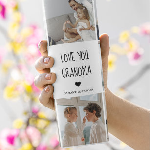 Termo Modern Collage Photo Love You Grandma Best Gift