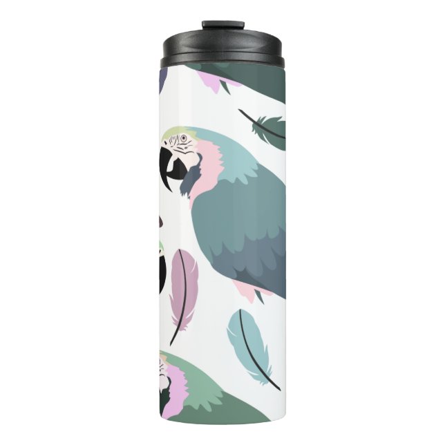 Termo Modern Parrots Tropical Pattern  (Anverso)