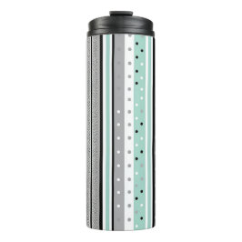Termo Modern Striped Mint Green and Grey 