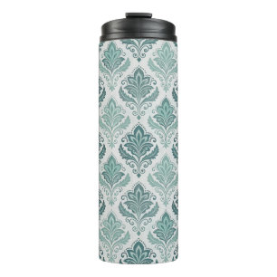 Termo Modern Teal Nordic Damask