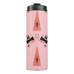 Termo Moderno A Mediados Del Siglo: Patrón De Coral Rosa