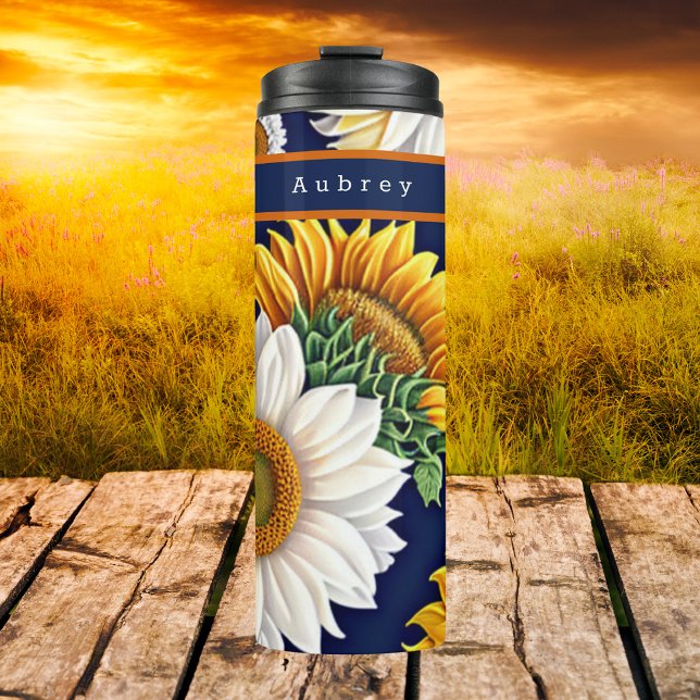 Termo Moderno Boho Floral Sunflower Estilo (Subido por el creador)
