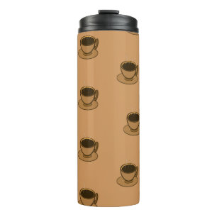 Termo Moderno café café marrón de mediados de siglo