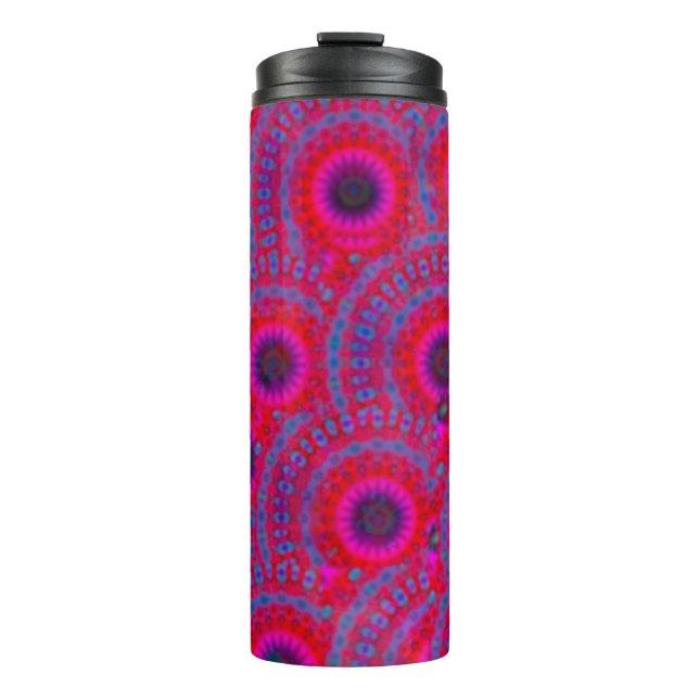 TERMO MODERNO MANDALA COLOR ROSA ROSA (Anverso)