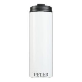 Termo Moderno Monograma simple personalizado nombre pers