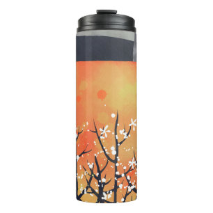 Termo Moderno Naranja de análisis de paisaje quemado