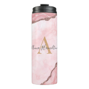 Termo Moderno y elegante Geograma de ácidos rosados Rub