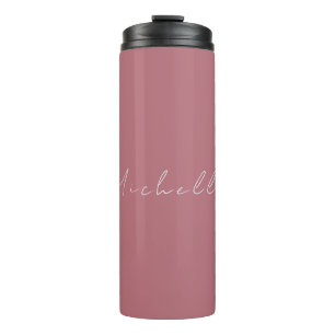Termo Moderno y moderno Rosa de oro a mano Minimalista