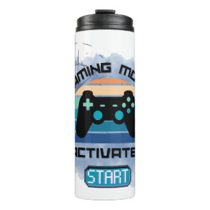 Termo "Modo de juego activado - Café de jugador"