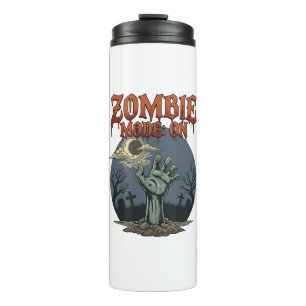 Termo Modo Zombie Halloween Mano Cementerio Luna_1