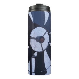 Termo molino de viento negro