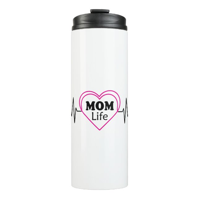 Termo Mom Life Heartbeat Artwork (Anverso)