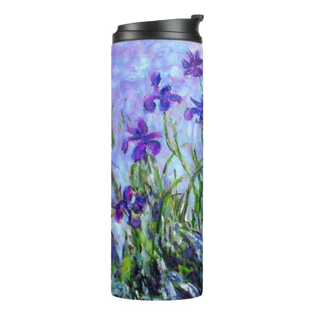 Termo Monet Lilac Irises (Rotado hacia la izquierda)