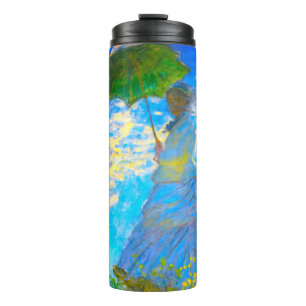 Termo Monet Woman con una sombrilla