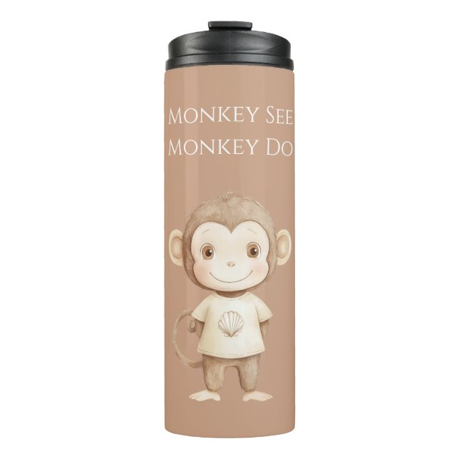Termo Mono Marrón Crema Imita (Anverso)