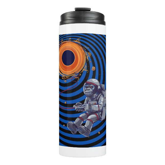 Termo mono volando en el espacio (Anverso)
