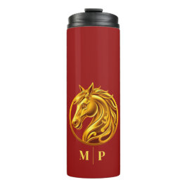 Termo Monogram Gold Horse-