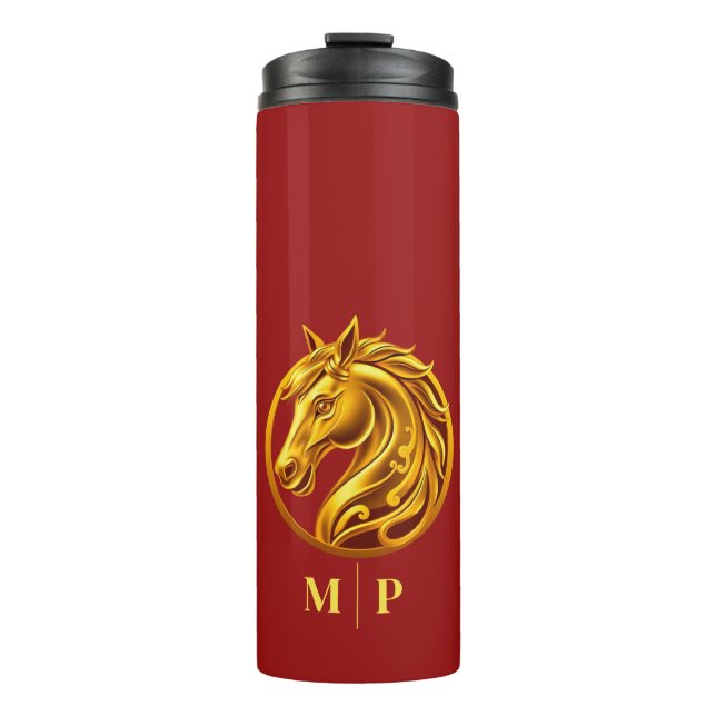 Termo Monogram Gold Horse- (Anverso)