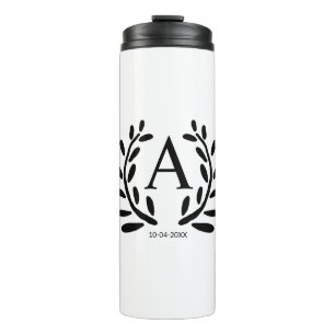 TERMO MONOGRAM GROOMSMAN AGREGAR AÑO FECHA DE FECHA REGL