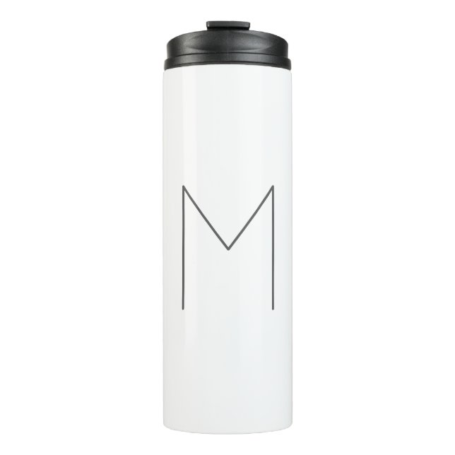 Termo Monogram Modern Simple Minimalist Plain (Anverso)
