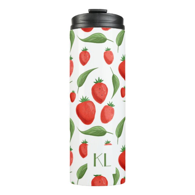 Termo Monogram Strawberry Leaf Thermal Tumbler (Anverso)