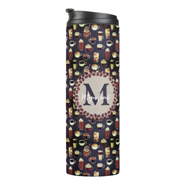 Termo Monograma café Lover (Rotado hacia la derecha)