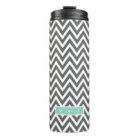 Monograma de carbón vegetal y Aqua Chevron