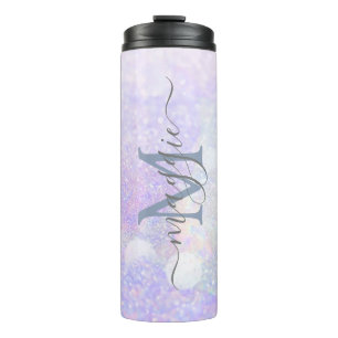 Termo Monograma de guión de nombre personalizado