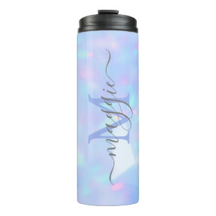 Termo Monograma de guión de nombre personalizado