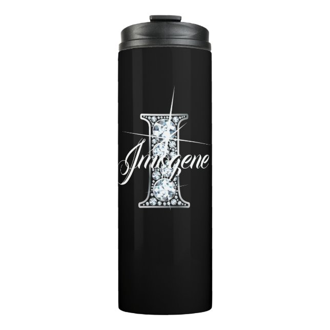 Termo Monograma de imitación de diamantes (Anverso)