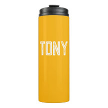 Monograma de nombre personalizado de Naranja brill