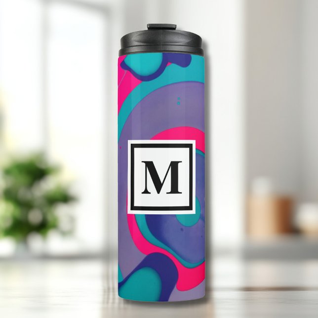 Termo Monograma De Patrón De Swirl (Subido por el creador)