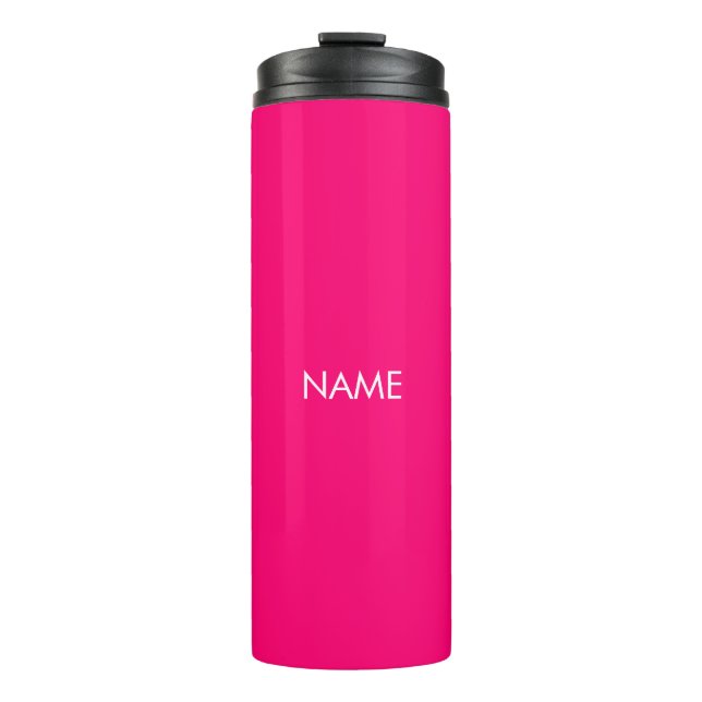 Termo Monograma de texto de nombre personalizado de fuch (Anverso)