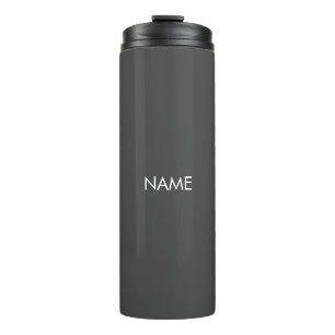 Termo Monograma de texto de nombre personalizado elegant