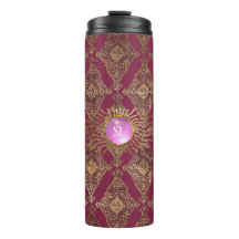 Monograma Gemstone París Borgoña y Oro