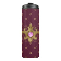 Monograma Gemstone París Borgoña y Oro