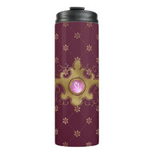 Monograma Gemstone París Borgoña y Oro