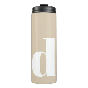 Termo Monograma inicial personalizado moderno simple