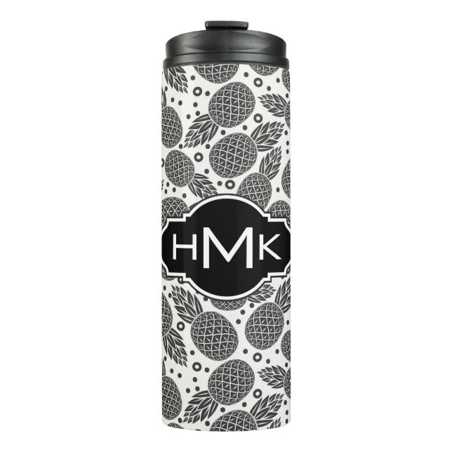 Termo Monograma monocromático de las piñas el | (Anverso)