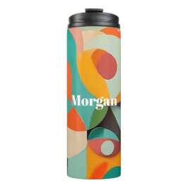 Termo Monograma o nombre de arte moderno de medio siglo,