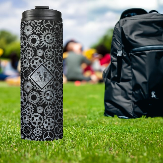 Termo Monograma Personalizado de engranajes de zinc plat (Subido por el creador)