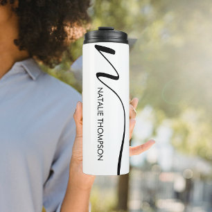 Termo Monograma personalizado personalizado con nombre G