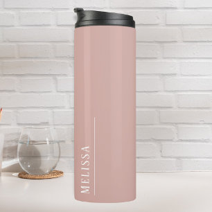 Termo Monograma personalizado, rosa moderno