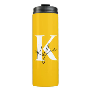 Termo Monograma Personalizado Vibrante Moderno -