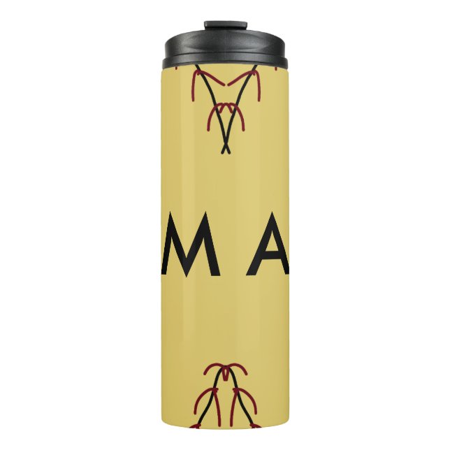 Termo Monograma simple añada su letra de nombre man mini (Anverso)