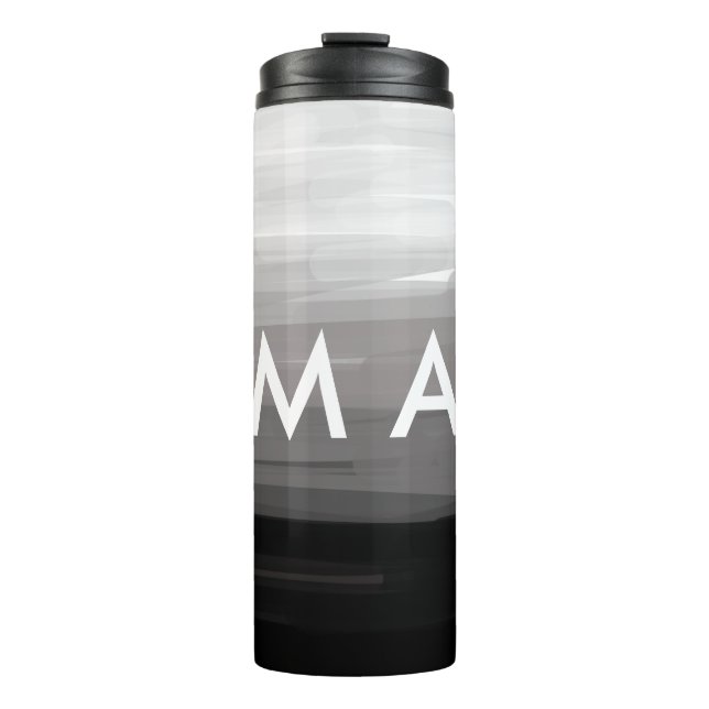 Termo Monograma simple añada su letra de nombre man mini (Anverso)