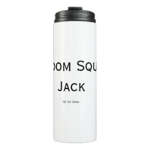 Termo monograma simple personalizado añade tu nombre bod