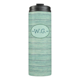 Termo Monograma Termal TumbDriftwood Beach design.Jade